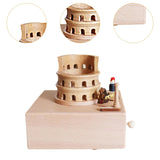 Maxbell Wooden Music Box Figurine Music Box Figurine for Home Living Room Bedroom