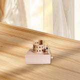 Maxbell Wooden Music Box Figurine Music Box Figurine for Home Living Room Bedroom