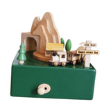 Maxbell Wooden Music Box Figurine Music Box Figurine for Home Living Room Bedroom