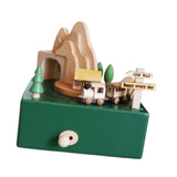 Maxbell Wooden Music Box Figurine Music Box Figurine for Home Living Room Bedroom