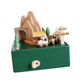 Maxbell Wooden Music Box Figurine Music Box Figurine for Home Living Room Bedroom