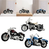 Maxbell 1:18 Motorcycle Model Classic Desktop Ornament for 3-9 Year Old Teens Adults red