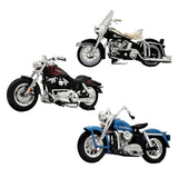 Maxbell 1:18 Motorcycle Model Classic Desktop Ornament for 3-9 Year Old Teens Adults red