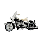 Maxbell 1:18 Motorcycle Model Classic Desktop Ornament for 3-9 Year Old Teens Adults white