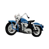 Maxbell 1:18 Motorcycle Model Classic Desktop Ornament for 3-9 Year Old Teens Adults blue