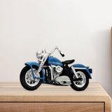 Maxbell 1:18 Motorcycle Model Classic Desktop Ornament for 3-9 Year Old Teens Adults blue