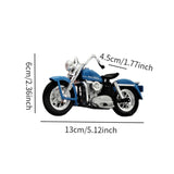 Maxbell 1:18 Motorcycle Model Classic Desktop Ornament for 3-9 Year Old Teens Adults blue