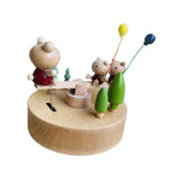 Maxbell Wood Musical Box Crafts Home Decoration Accessories for Friends Girls