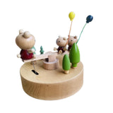 Maxbell Wood Musical Box Crafts Home Decoration Accessories for Friends Girls