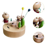 Maxbell Wood Musical Box Crafts Home Decoration Accessories for Friends Girls