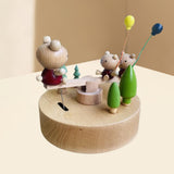 Maxbell Wood Musical Box Crafts Home Decoration Accessories for Friends Girls