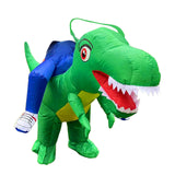 Maxbell Inflatable Riding Dinosaur Costume Cosplay Outfit for Holiday Carnival Party S