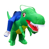 Maxbell Inflatable Riding Dinosaur Costume Cosplay Outfit for Holiday Carnival Party M