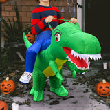 Maxbell Inflatable Riding Dinosaur Costume Cosplay Outfit for Holiday Carnival Party M