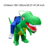 Maxbell Inflatable Riding Dinosaur Costume Cosplay Outfit for Holiday Carnival Party M
