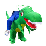 Maxbell Inflatable Riding Dinosaur Costume Cosplay Outfit for Holiday Carnival Party XL