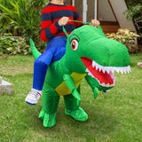 Maxbell Inflatable Riding Dinosaur Costume Cosplay Outfit for Holiday Carnival Party XL