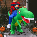 Maxbell Inflatable Riding Dinosaur Costume Cosplay Outfit for Holiday Carnival Party XL