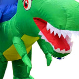 Maxbell Inflatable Riding Dinosaur Costume Cosplay Outfit for Holiday Carnival Party XL