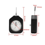 Maxbell Double Pointer Tension Meter Anti-slip Tensiometer for Valves Micro Switch 10g