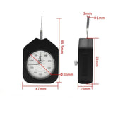 Maxbell Double Pointer Tension Meter Anti-slip Tensiometer for Valves Micro Switch 500g