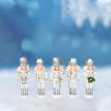 Maxbell 5Pcs Christmas Tree Nutcracker Pendants Creative DIY for Office Holiday Wall