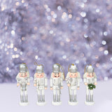 Maxbell 5Pcs Christmas Tree Nutcracker Pendants Creative DIY for Office Holiday Wall