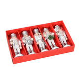 Maxbell 5Pcs Christmas Tree Nutcracker Pendants Creative DIY for Office Holiday Wall