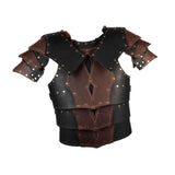 Maxbell Medieval Chest Armor Chest Shoulder Harness for Fancy Dress Role Play Knight brown
