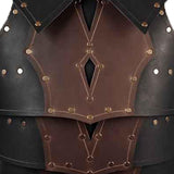Maxbell Medieval Chest Armor Chest Shoulder Harness for Fancy Dress Role Play Knight brown