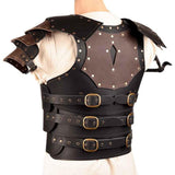 Maxbell Medieval Chest Armor Chest Shoulder Harness for Fancy Dress Role Play Knight brown