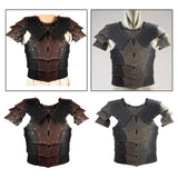 Maxbell Medieval Chest Armor Chest Shoulder Harness for Fancy Dress Role Play Knight brown