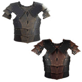 Maxbell Medieval Chest Armor Chest Shoulder Harness for Fancy Dress Role Play Knight brown
