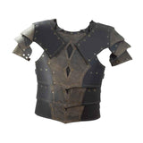Maxbell Medieval Chest Armor Chest Shoulder Harness for Fancy Dress Role Play Knight gray