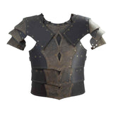 Maxbell Medieval Chest Armor Chest Shoulder Harness for Fancy Dress Role Play Knight gray