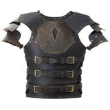 Maxbell Medieval Chest Armor Chest Shoulder Harness for Fancy Dress Role Play Knight gray