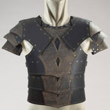 Maxbell Medieval Chest Armor Chest Shoulder Harness for Fancy Dress Role Play Knight gray
