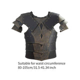 Maxbell Medieval Chest Armor Chest Shoulder Harness for Fancy Dress Role Play Knight gray