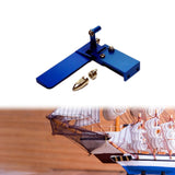 Maxbell RC Boat Rudder Remote Control Boat RC Boat Sturdy Metal Suction Water Rudder blue