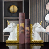 Maxbell Decorative Bookends Stylish Sculpture Book Stand for Indoor Tabletop Cabinet
