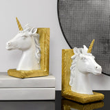 Maxbell Decorative Bookends Stylish Sculpture Book Stand for Indoor Tabletop Cabinet