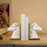 Maxbell Decorative Bookends Stylish Sculpture Book Stand for Indoor Tabletop Cabinet