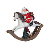 Maxbell Resin Christmas Decorations Holiday Home Decor Craft Desk Christmas Ornament Riding a horse
