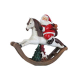 Maxbell Resin Christmas Decorations Holiday Home Decor Craft Desk Christmas Ornament Riding a horse