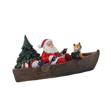 Maxbell Resin Christmas Decorations Holiday Home Decor Craft Desk Christmas Ornament Rowing a boat