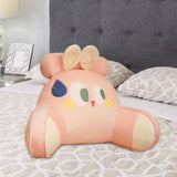 Reading Pillow Stuffed Pillow Lovely Back Support Pillow for Adults Bed Sofa Pink Rabbit