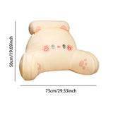 Reading Pillow Stuffed Pillow Lovely Back Support Pillow for Adults Bed Sofa White Cat