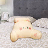 Reading Pillow Stuffed Pillow Lovely Back Support Pillow for Adults Bed Sofa White Cat