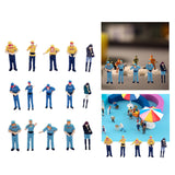 Maxbell 5x 1/64 Scale Model Collection Layout Decoration for Desktop DIY Scene Decor yellow set