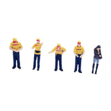 Maxbell 5x 1/64 Scale Model Collection Layout Decoration for Desktop DIY Scene Decor yellow set